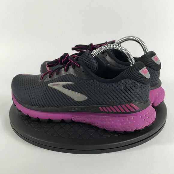 Brooks Adrenaline GTS 20 Black/Pink Running Shoes 1202961B062 Women’s Size 8.5 - Picture 7 of 12
